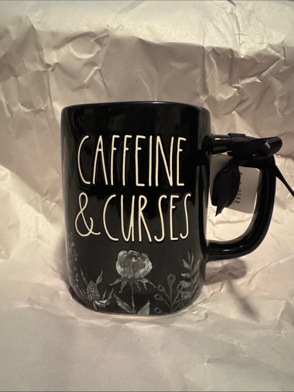 Rae Dunn CAFFEINE AND. CURSES mug